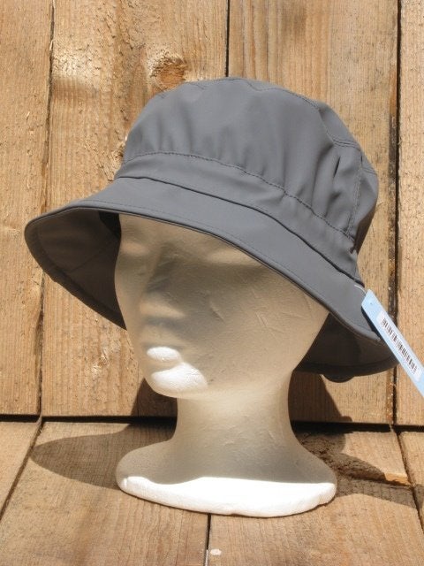 Fiebig grijze regenhoed maten 56 en 58, 56 of 57 cm (M, 7 of 7⅛ inch), Haven 49, Hoed, Outlet schoonhoven