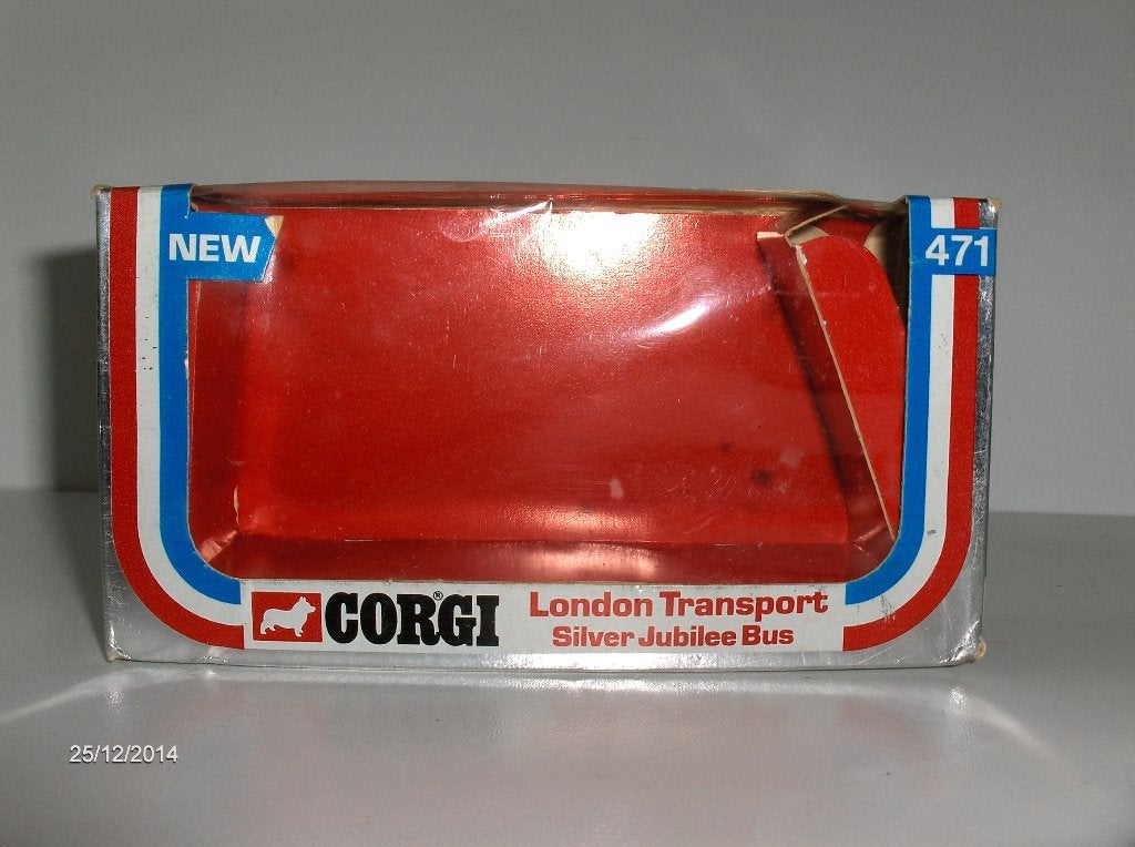 Leeg doosje verpakking london silver jubilee bus, corgi 471, Ophalen of Verzenden, Gebruikt, Bus of Vrachtwagen