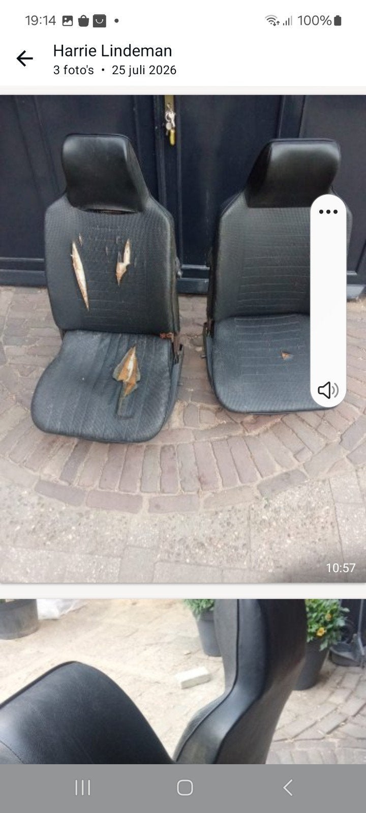 vw kever stoelen opknappers. 125 euro, Ophalen, Gebruikt, Volkswagen