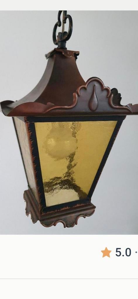 Prachtige antieke Franse Hal / hang lamp in Art Nouveau €29, Ophalen of Verzenden