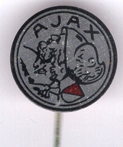 AJAX blik voetbalclub speldje ( Y_068a), Ophalen of Verzenden, Zo goed als nieuw, Sport, Speldje of Pin