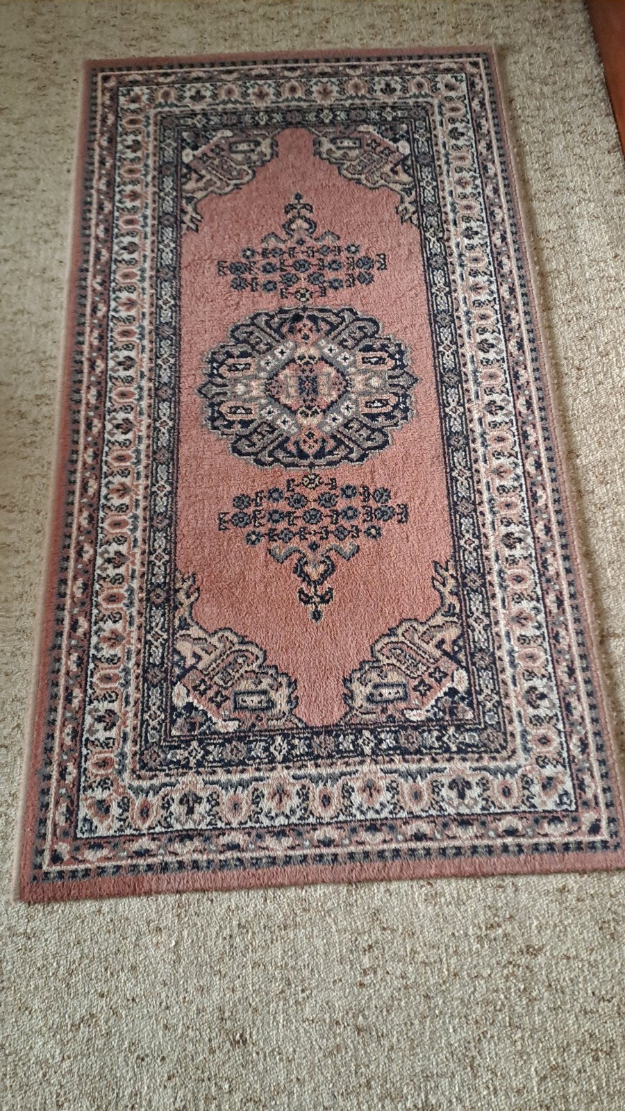 prachtig vintage tapijt roze, Ophalen of Verzenden
