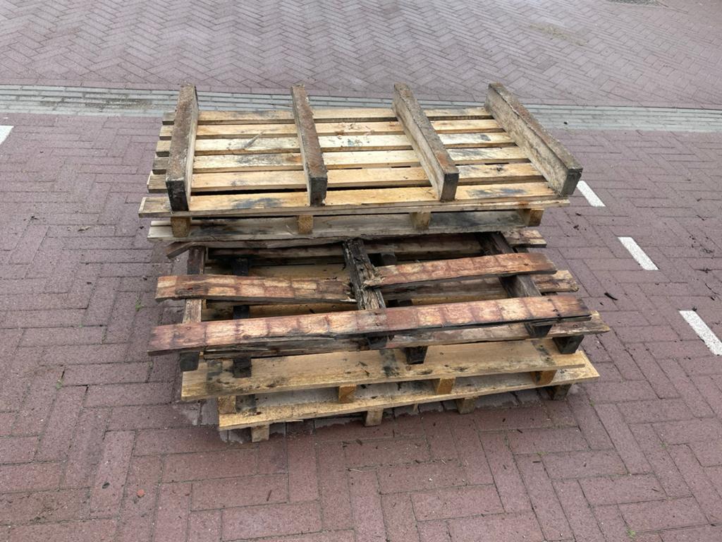 Gratis pallets voor kachel, Doe-het-zelf en Verbouw, Ophalen, 50 mm of meer, Pallet, Minder dan 200 cm