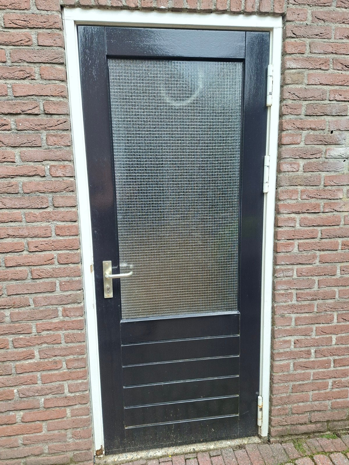 3 deuren te koop: voor-, achter- en schuurdeur, Ophalen, Kunststof, Gebruikt, Buitendeur
