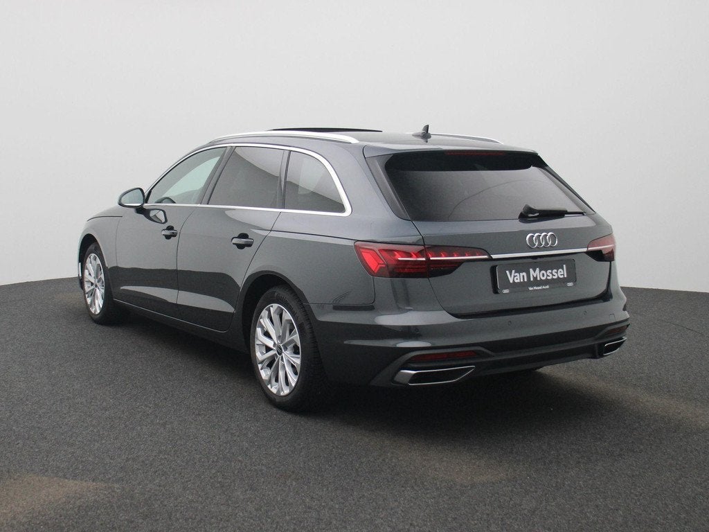Audi A4 Avant 2.0 35 TFSi 110kW S tronic Adv Business | PANO, Auto's, Audi, 12 maanden, Stof, Gebruikt, Zwart