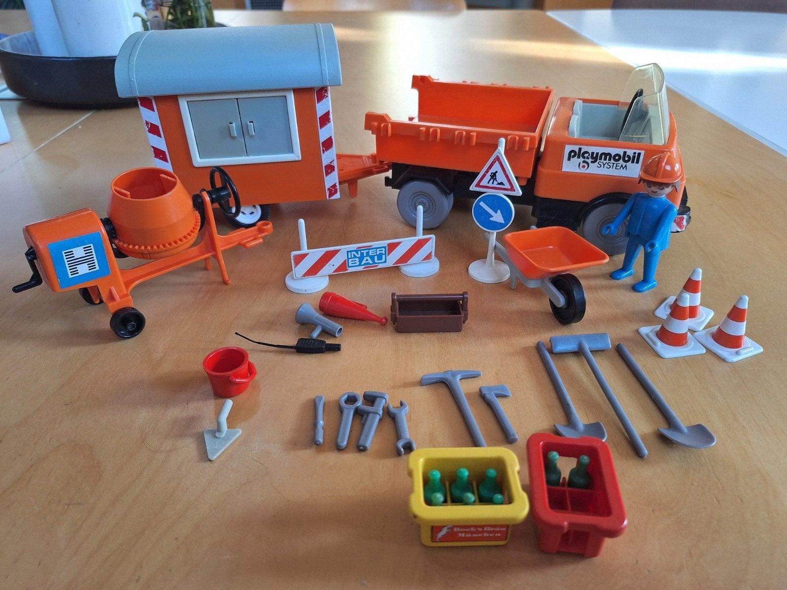 Playmobil Vintage Wegenbouw Sets 3474 en 3207, Gebruikt, Complete set, Overige typen, Ophalen of Verzenden