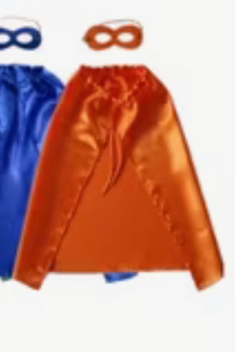 Oranje Superheld Cape en Masker - 5 euro per stuk, Ophalen of Verzenden, Nieuw, Accessoires