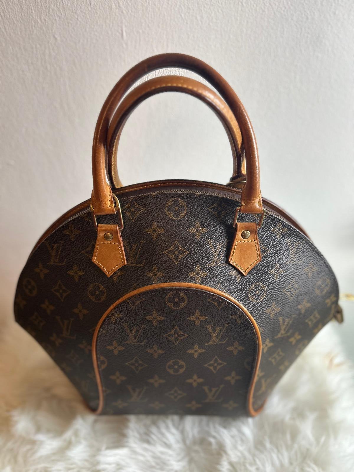 Louis Vuitton Ellipse, Ophalen of Verzenden, Zo goed als nieuw, Bruin, Handtas