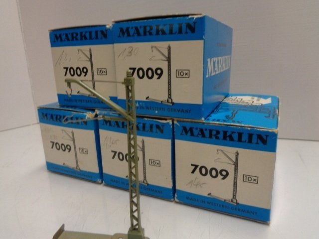 Marklin 7009 Bovenleiding masten 50x (H0)., Wisselstroom, Gebruikt, Rails, Ophalen of Verzenden