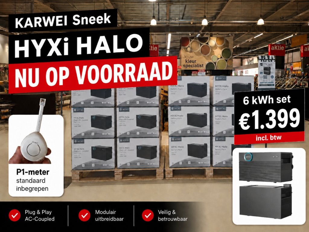 HYXI HALO 6 kWh thuisbatterij stekkerbatterij | KARWEI Sneek, Computers en Software, Accu's en Batterijen, Ophalen, Nieuw, HYXi
