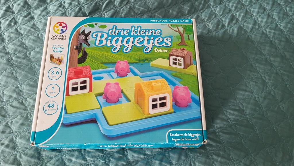 SmartGames Drie Kleine Biggetjes Deluxe, Hobby en Vrije tijd, Gezelschapsspellen | Bordspellen, Ophalen of Verzenden