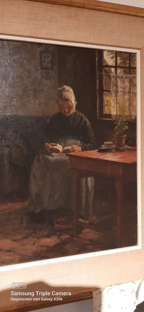 Hendrik Valkenburg, Doek, Portret of Personen, Ophalen of Verzenden, Olieverf