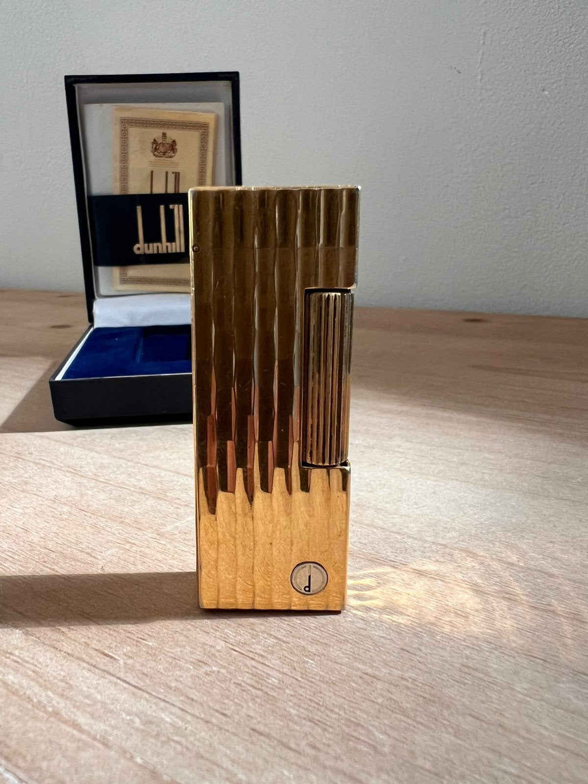 Dunhill rollagas aansteker ‘Bamboo’, Verzamelen, Ophalen of Verzenden, Zo goed als nieuw, Aansteker