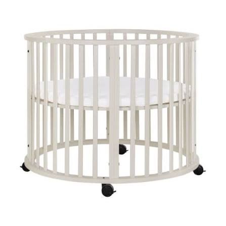 Europe Baby Circa Ronde Box Oatmeal met Kidsmill Boxmatras, Ophalen, Zo goed als nieuw, Overige typen