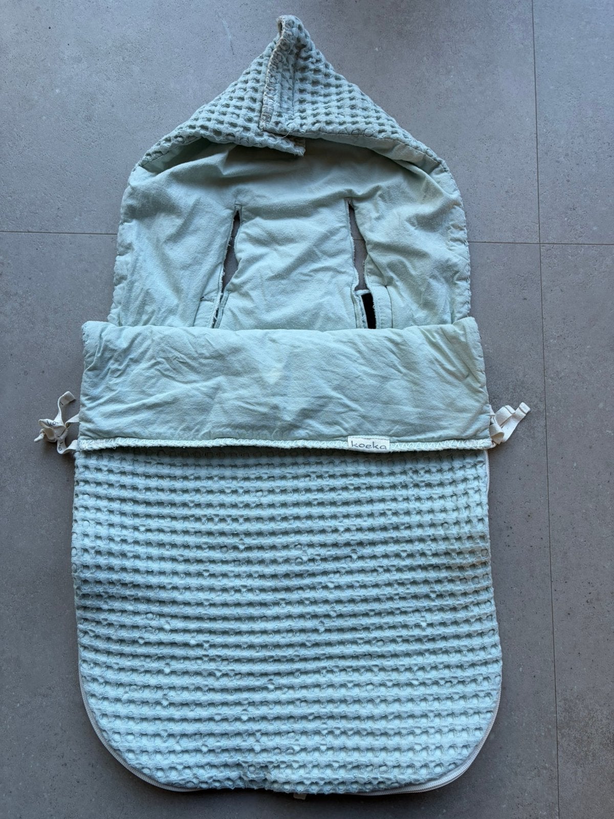 Koeka Voetenzak wafel/flanel Antwerp, Groen, Koeka, Ophalen of Verzenden, Zo goed als nieuw