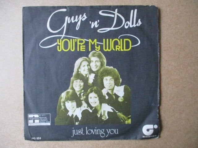 s2185 guys n dolls - youre my world, Ophalen, Gebruikt, 7 inch, Overige genres
