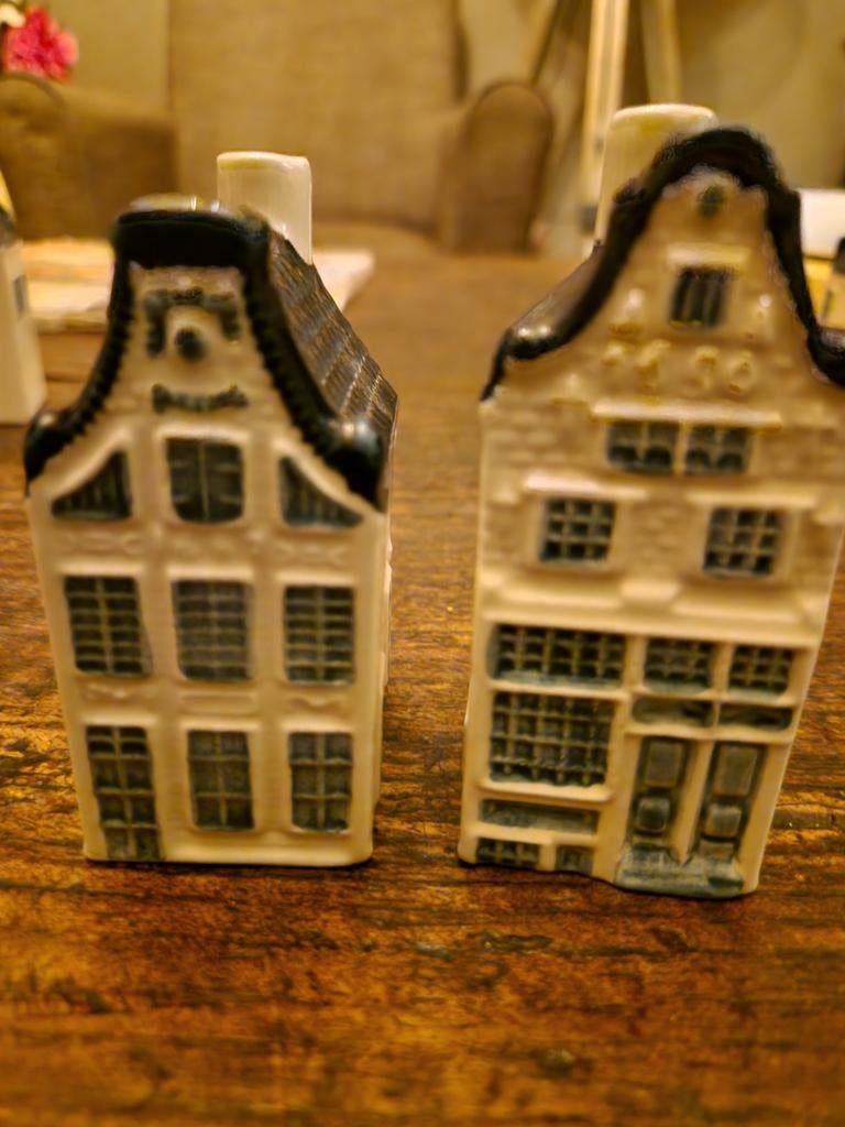 2 Oude KLM Huisjes #12 & #13 met Plakkertjes, Verzamelen, Ophalen of Verzenden