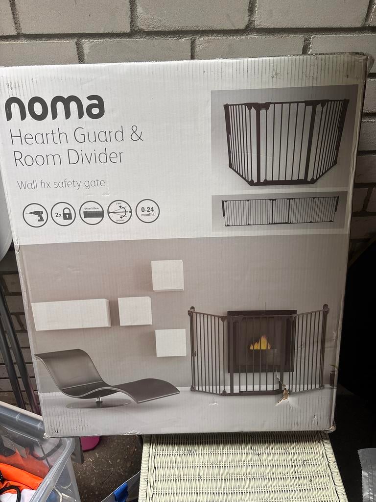 Noma Hearth Guard & Room Divider - Veiligheidshek, Ophalen, Nieuw, 115 cm of meer, Metaal of IJzer