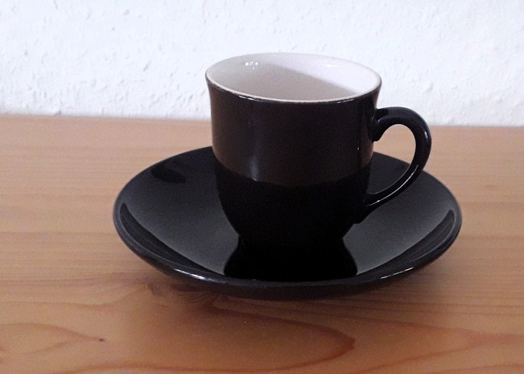 FRIS Edam Koffie kopje van mokka servies Clematis 1952., Antiek en Kunst, Ophalen of Verzenden