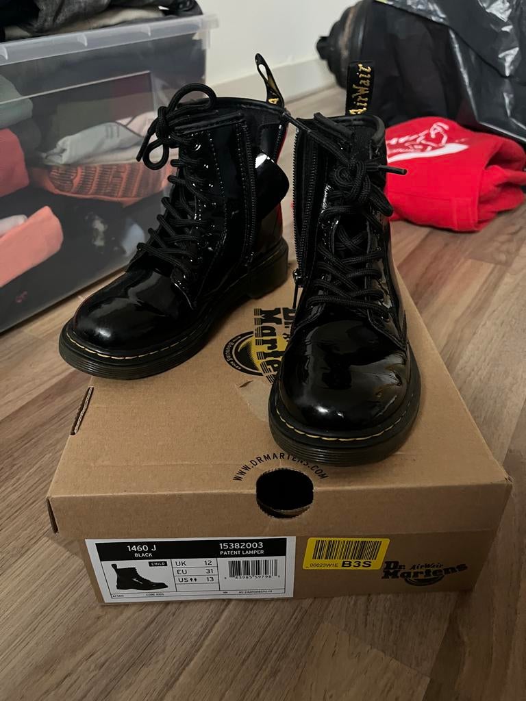 Dr. Martens 1460 J Lakleren Laarzen Maat 31, Ophalen of Verzenden, Zo goed als nieuw, Jongen of Meisje, Laarzen
