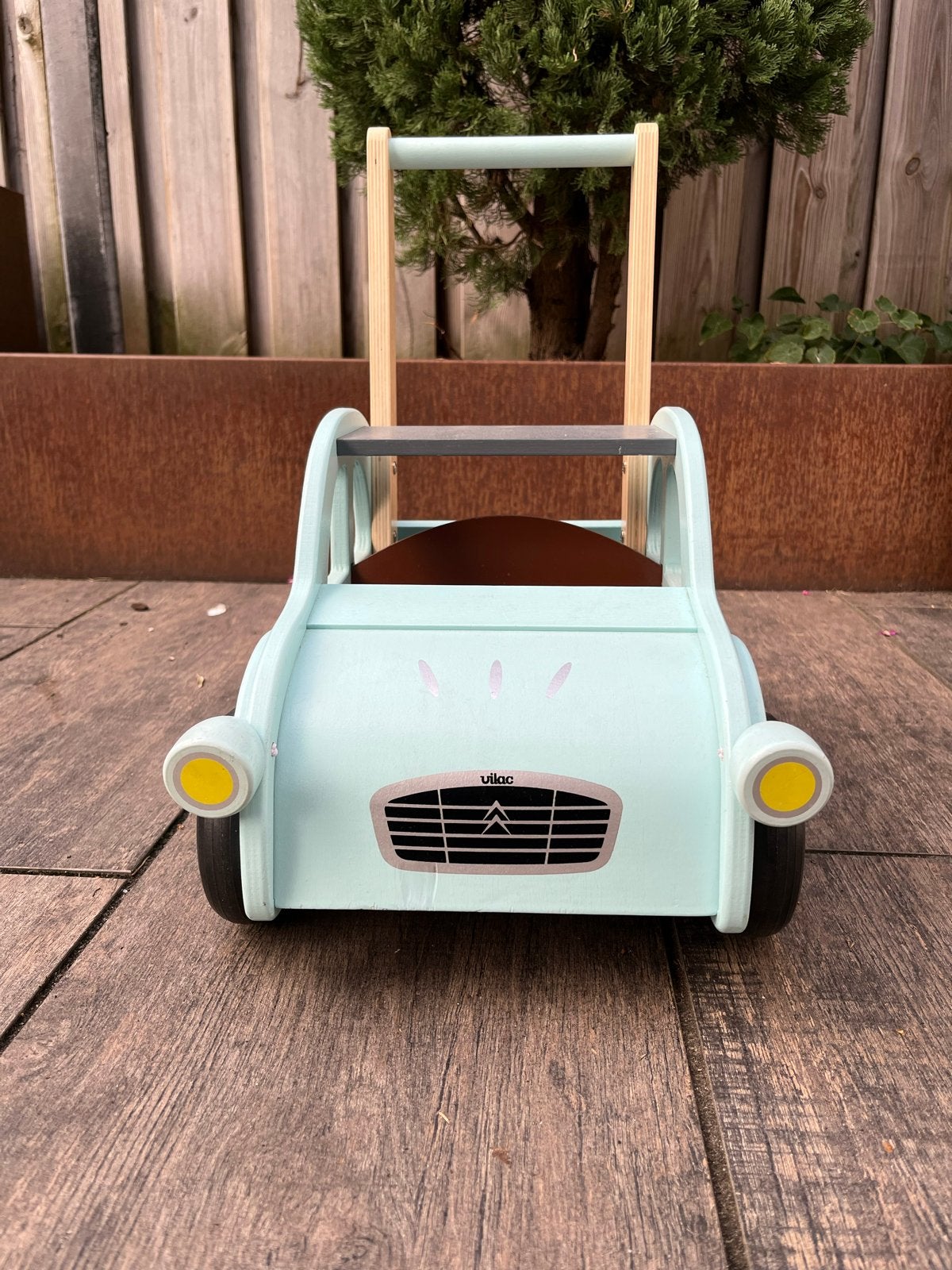 Vilac Houten Loopauto Citroën 2CV - Zo goed als nieuw, Ophalen, Zo goed als nieuw, Loopvoertuig