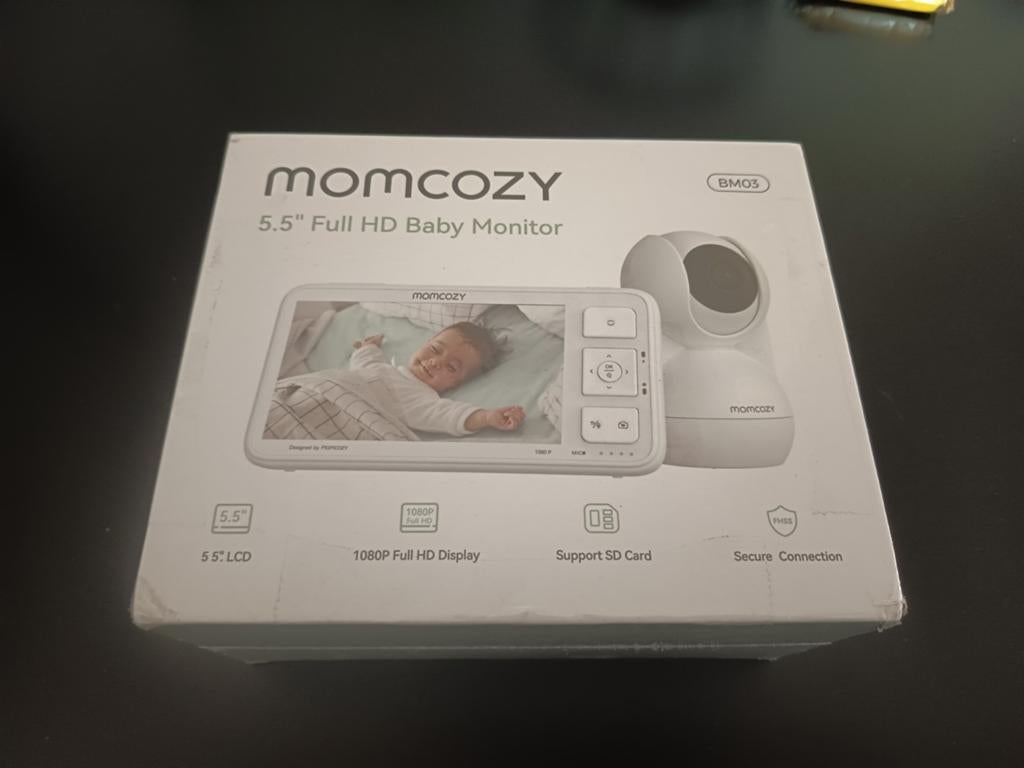 Momcozy 5.5" Full HD Babyfoon met Camera, Kinderen en Baby's, Babyfoons, Ophalen of Verzenden, Nieuw, 100 tot 250 meter, Camera