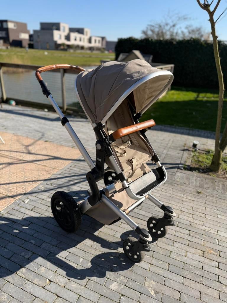 Joolz Day kinderwagen compleet met reiswieg en zitje groen, Gebruikt, Combiwagen, Met reiswieg, Ophalen