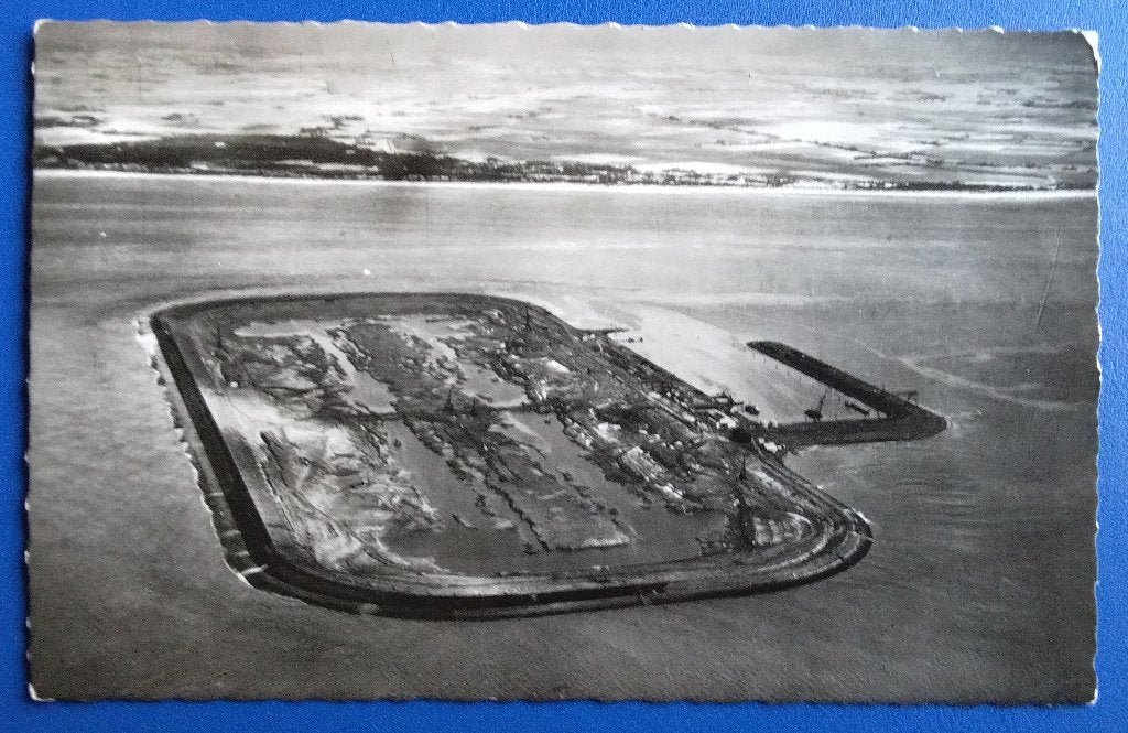 Haringvliet, Bouwput Deltawerken. Klf, Verzenden, 1940 tot 1960, Ongelopen, Zuid-Holland