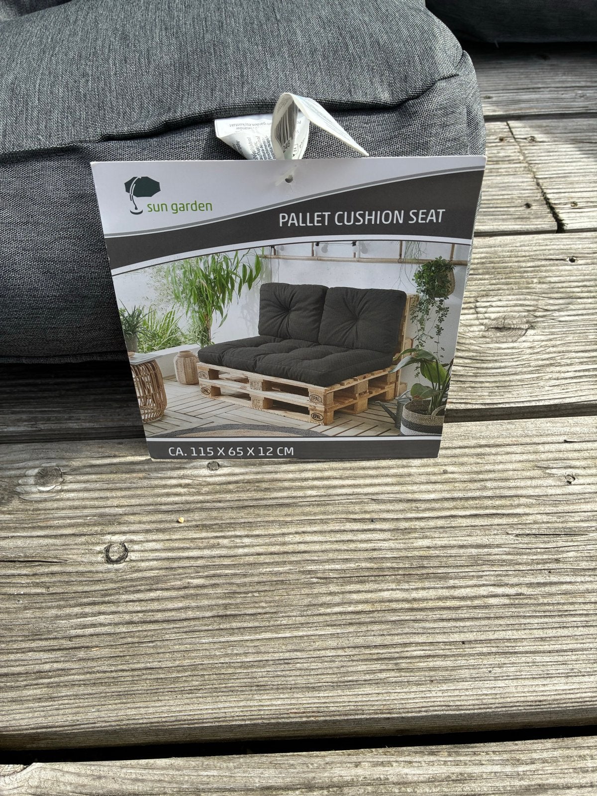 Foto 2 van Sun Garden Pallet Kussenset - Grijs