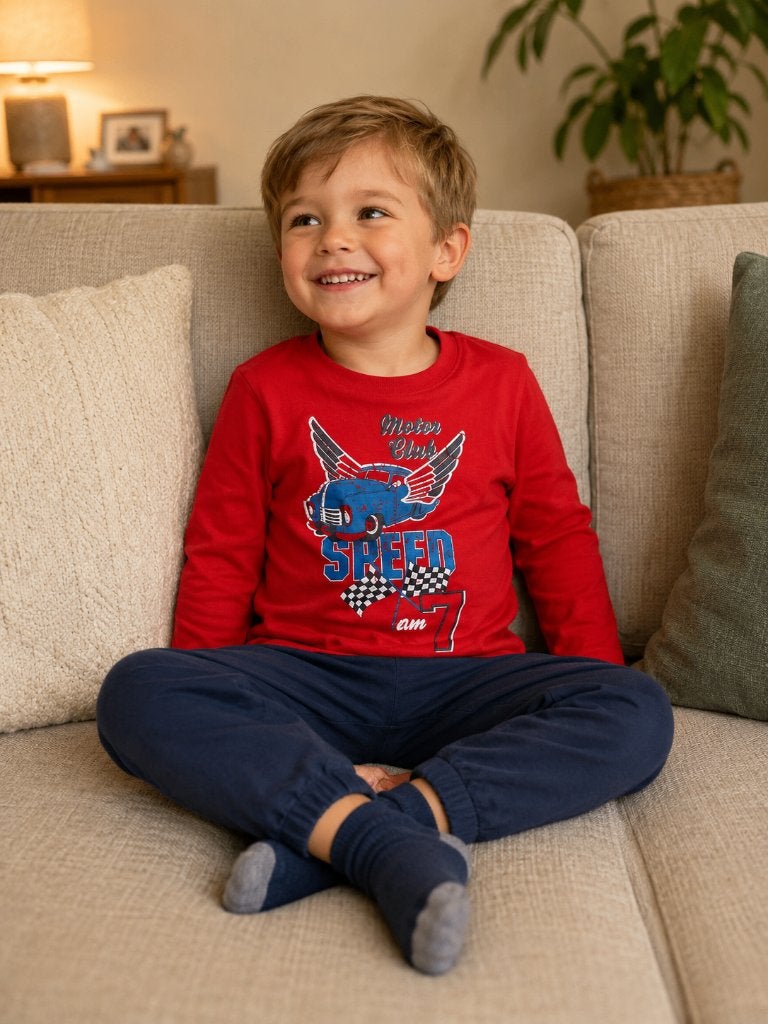 Pyjama Lupilu Motor Club maat 98-104 NIEUW, Kinderen en Baby's, Kinderkleding | Maat 98, Nacht- of Onderkleding, SO, Nieuw, Info@juniorcompany.nl