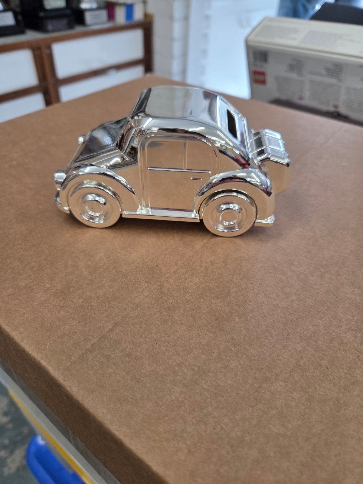 Zilverstad Spaarpot Auto Zilver met Verpakking, Ophalen of Verzenden, Nieuw