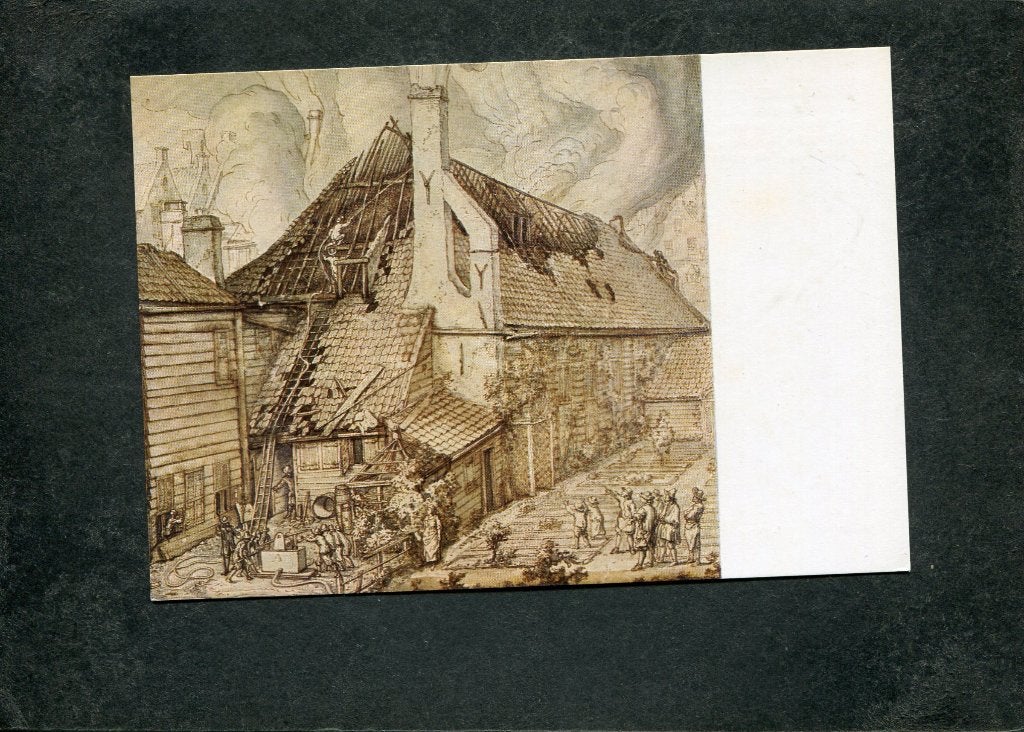 Ansicht Jan van der Heyden - Brandblussing van zeepziederij, Verzamelen, Verzenden, 1980 tot heden, Ongelopen