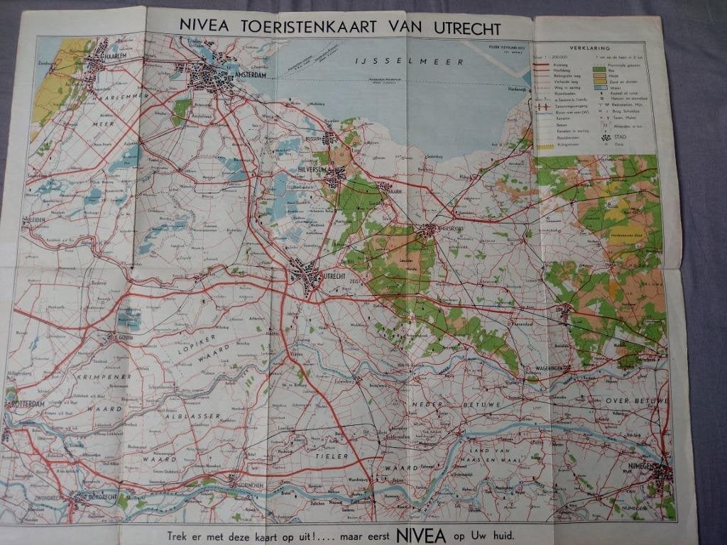 57 Nivea Toeristenkaart 1954 vrij zeldzaam, Ophalen of Verzenden