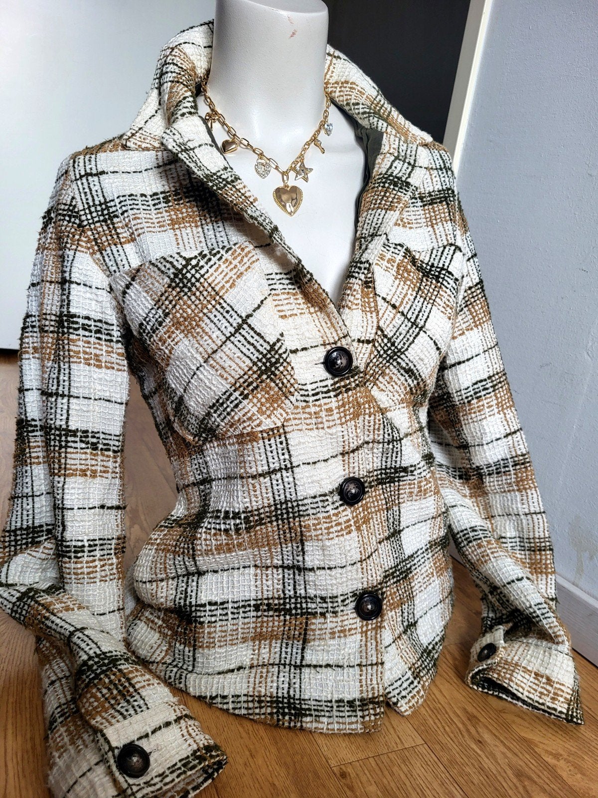 Prachtig Mos Mosh Luca Althea Jasje Shacket – Maat 34, Kleding | Dames, Jasjes, Kostuums en Pakken, MOS MOSH, Beige, Ophalen of Verzenden
