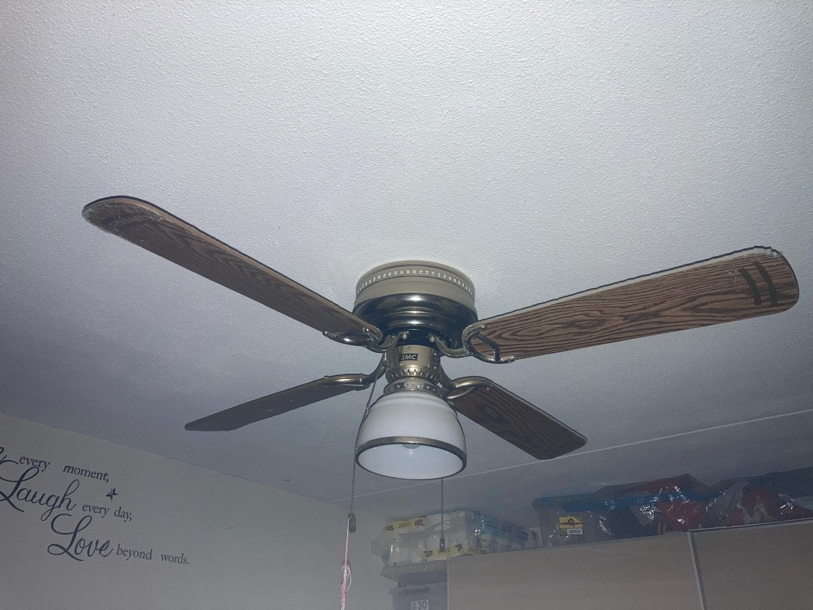 Plafond ventilator met lamp, Ophalen, Plafondventilator