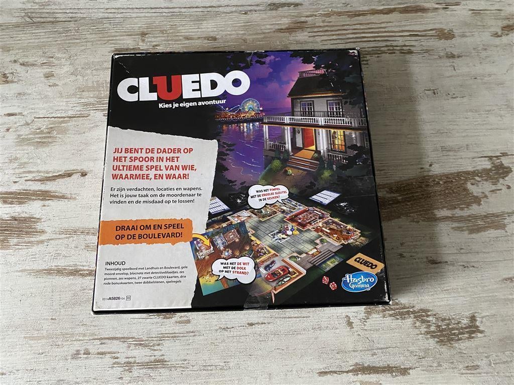 Cluedo vierkante doos kies je eigen avontuur [s142], Verzenden, Zo goed als nieuw