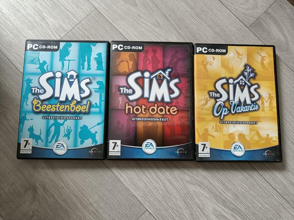 The Sims uitbreidingspakketten, Spelcomputers en Games, Games | Pc, Ophalen, Gebruikt, 1 speler, Vanaf 7 jaar