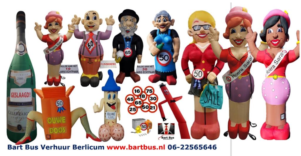 Div Abraham, Sarah's, ouwe pik & doos, champagnefles 4,5m!, Ophalen, Abraham of Sarah
