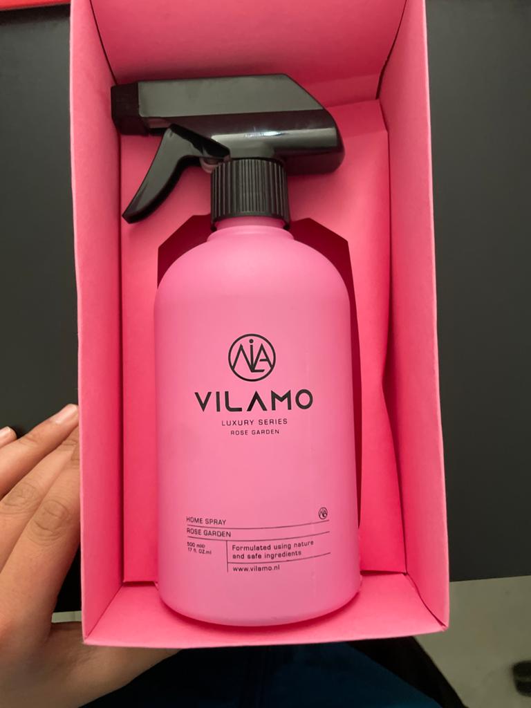 Vilamo Luxury Series Rose Garden Home Spray 500ml, Ophalen of Verzenden, Nieuw, Roze, Kunststof