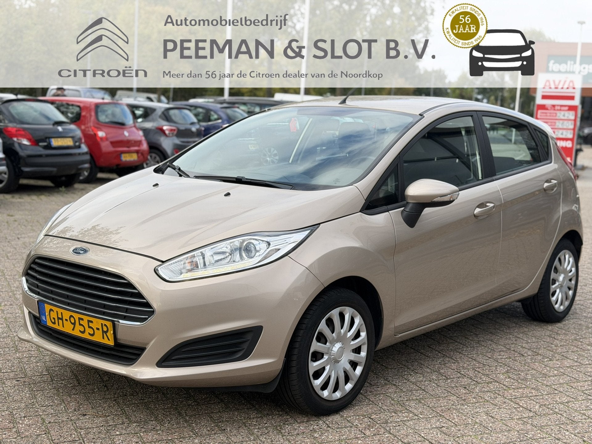 Ford Fiesta 1.0 Style Airco (bj 2015), Voorwielaandrijving, Dealer onderhouden, Stof, 525 kg