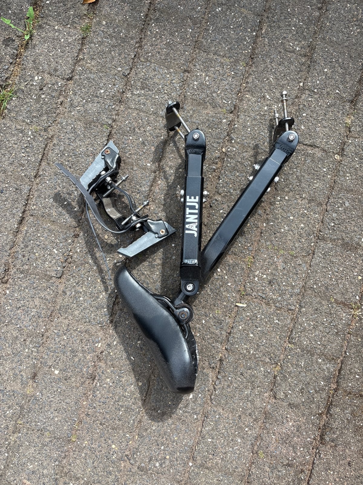 Jantje fietszitje, Ophalen, Gebruikt, Achterzitje