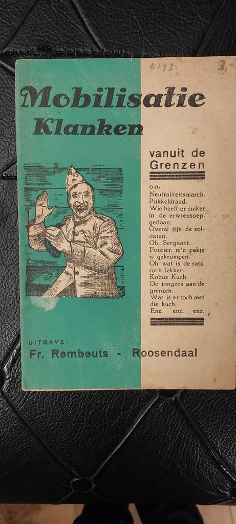 Zangboekje Mobilisatie Klanken 1940 - Fr. Rombouts, Ophalen of Verzenden