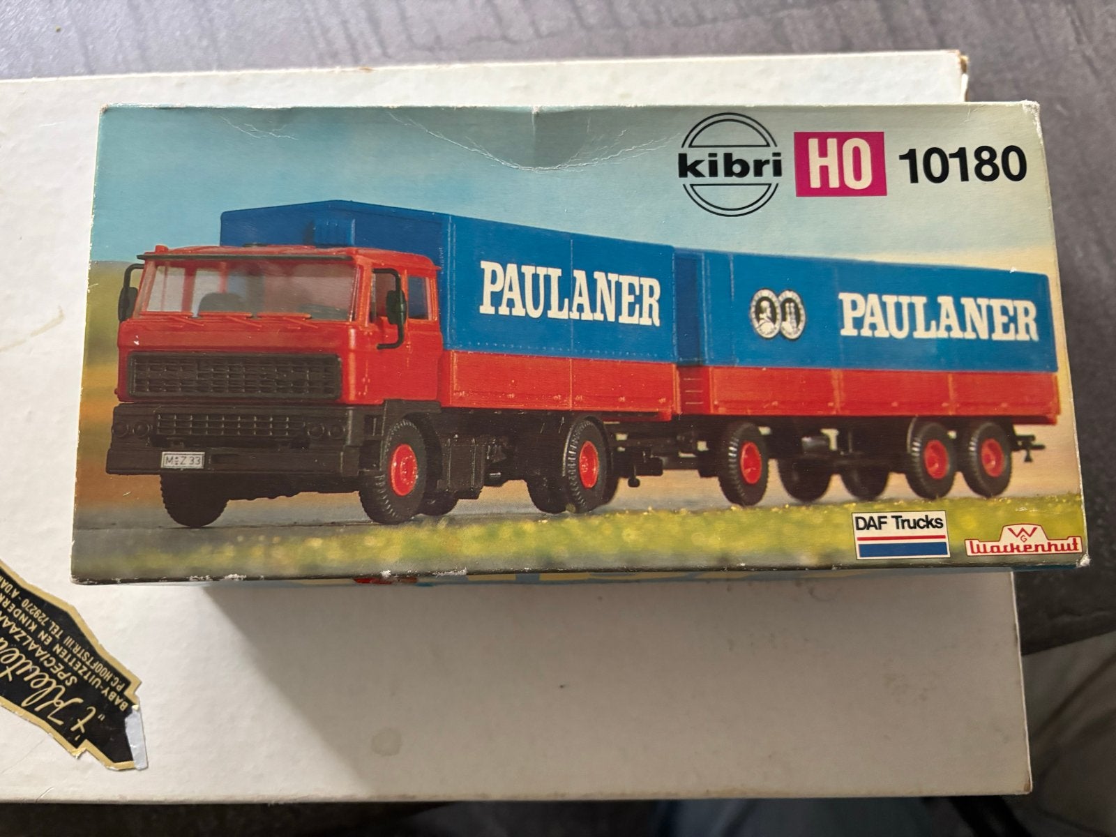 Kibri HO 10180 DAF Paulaner Vrachtwagen Modelbouw, Overige merken, 1:32 tot 1:50, Nieuw, Ophalen of Verzenden