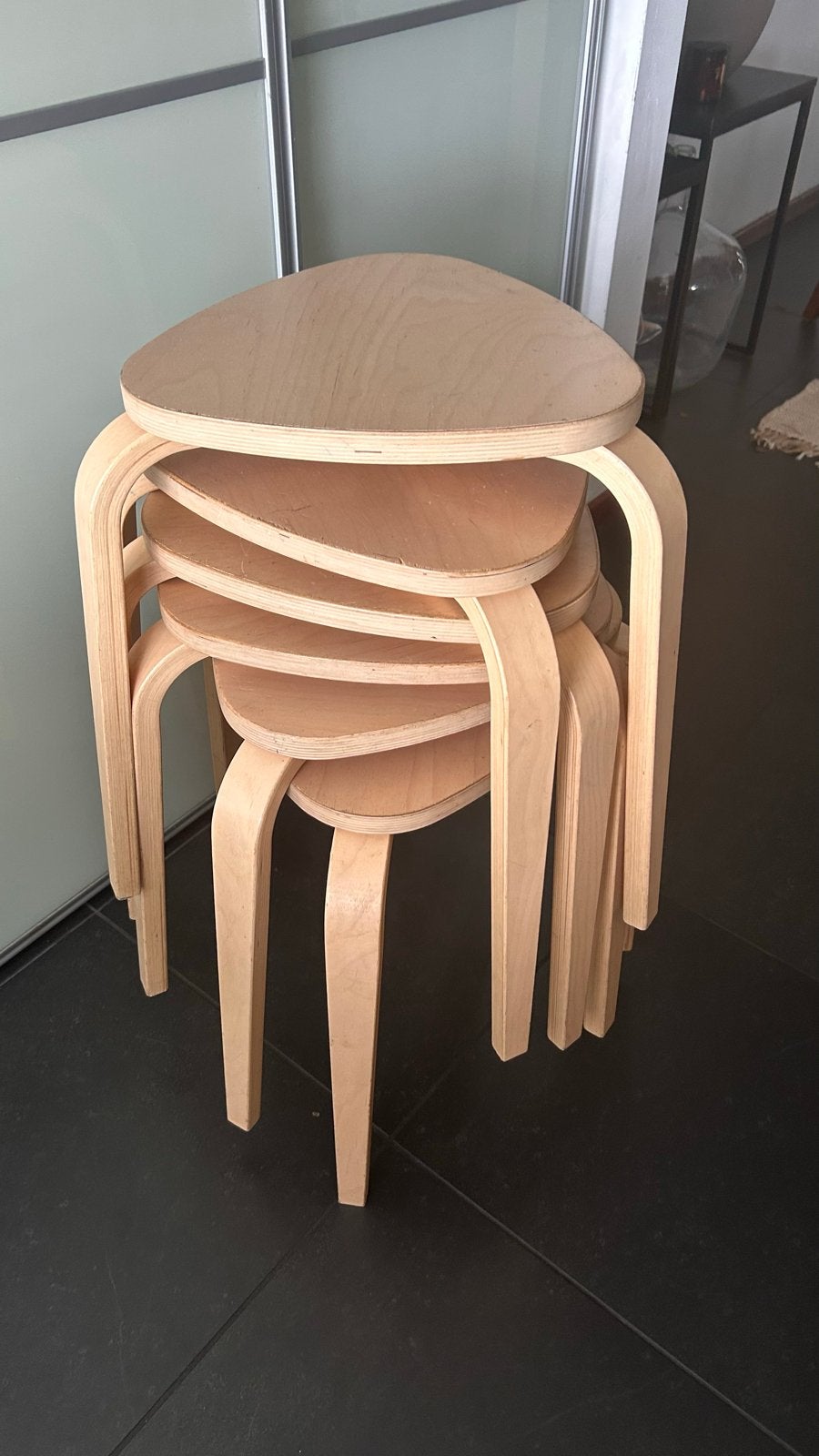 IKEA KYRRE krukjes, set van 6 x berkenhout = €8,33/stuk, Ophalen, Zo goed als nieuw, Hout