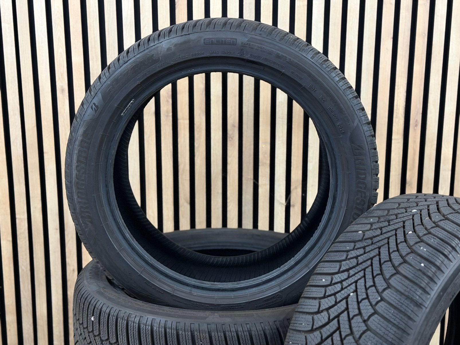 ️4x Bridgestone Winterbanden 215/50 R18 DOT25 €380 all incl, Ophalen, 18 inch, 215 mm, Winterbanden