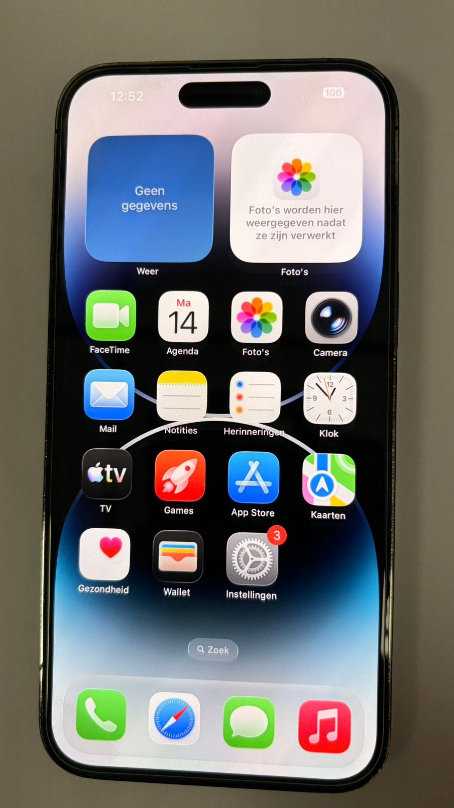 Iphone 14 Pro Max 128 gb zwart in goede staat, Telecommunicatie, Ophalen, 128 GB, Zwart, Zo goed als nieuw