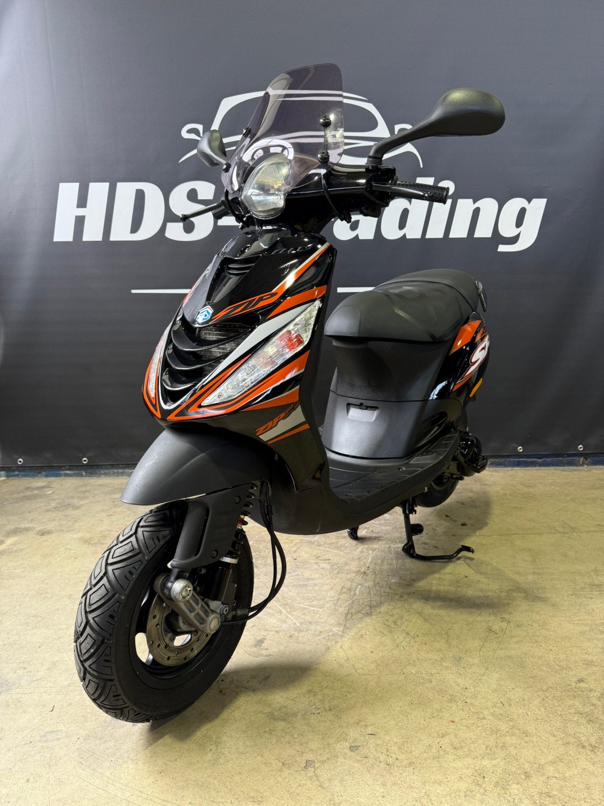 Piaggio Zip SP H2O 70cc 2005 Glans Zwart Oranje Stickerset, Ophalen, Tweetakt, Gebruikt, Maximaal 45 km/u