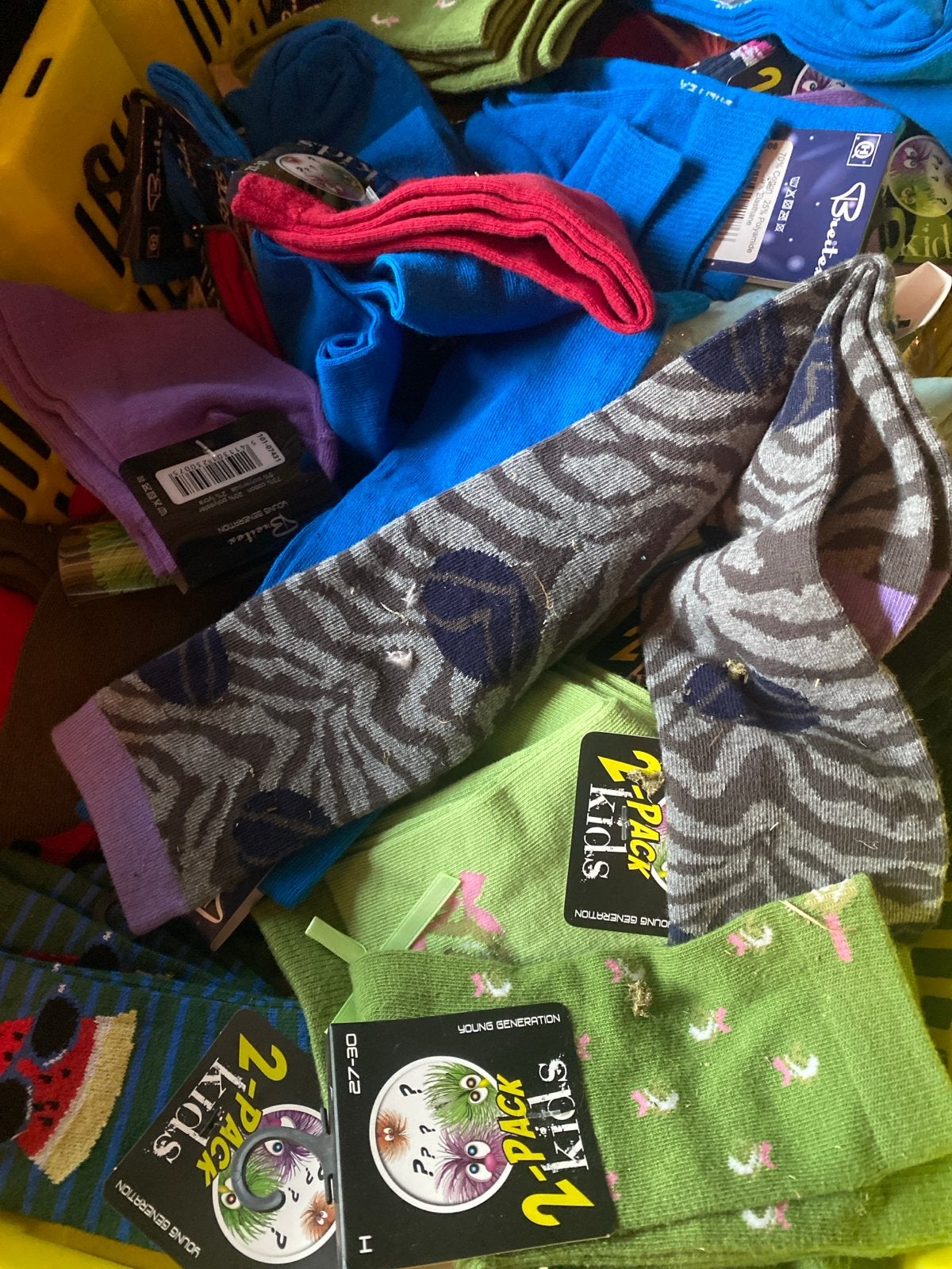 50 paar nieuwe sokken - diverse kleuren en maten, Jongen of Meisje, Onbekend, Nieuw, Ophalen of Verzenden