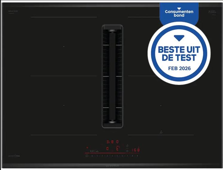 BOSCH 70cm kookplaat met afzuiging BESTE uit TEST voorraad!, Witgoed en Apparatuur, Kookplaten, Ophalen, Nieuw, 4 kookzones, Inbouw