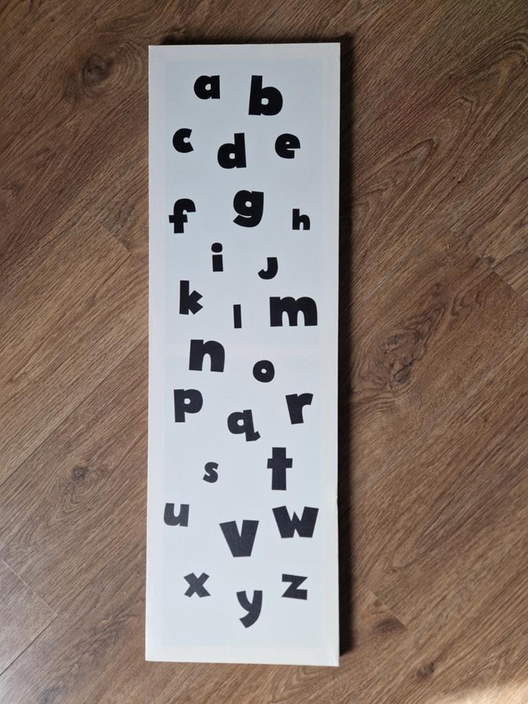 Alfabet canvas, Ophalen, Zo goed als nieuw, Wanddecoratie